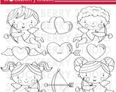 Cupid Digital Stamp Set - Valentine's Day Il_170x135
