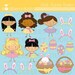 Stick Figure Easter Personal and Commerical Use Clipart Set - INSTANT DOWNLOAD