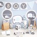 Elephant Boy Baby Shower Printable DIY Party Package - Instant Download