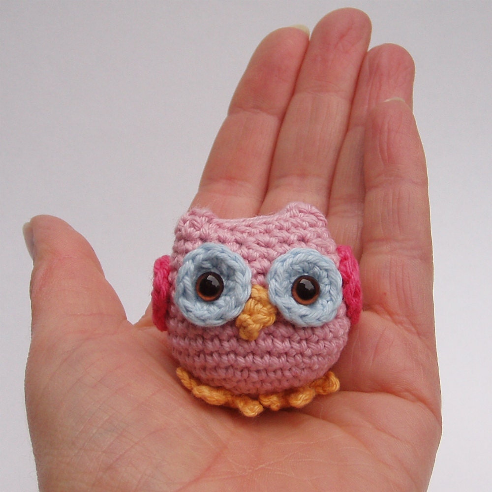 Crochet owl pattern pdf, tiny owl amigurumi crochet pattern