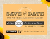 DIY PRINTABLE Peach Save the Date