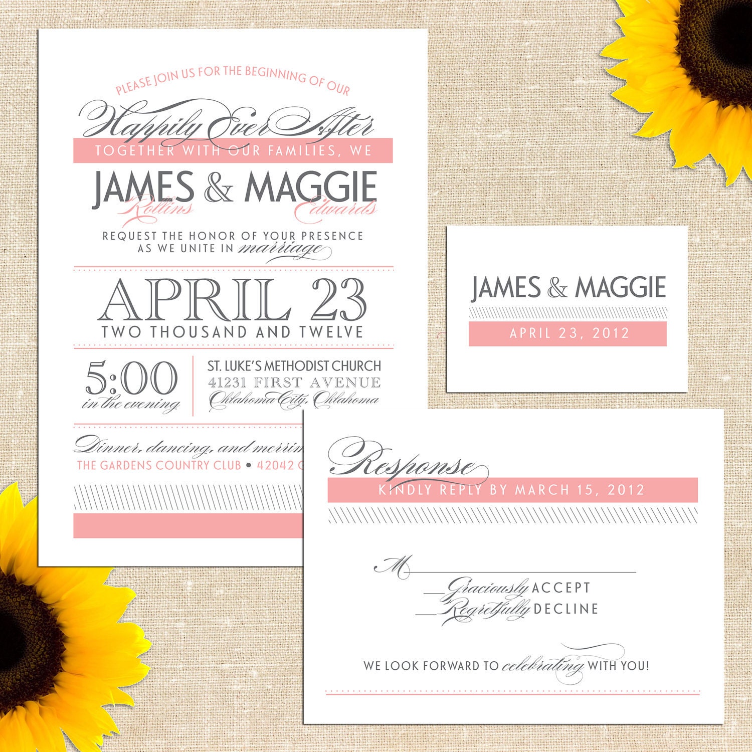 Maggie Wedding Invitation Suite