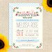 Whimsy Bridal Shower Invitation DIY PRINTABLE