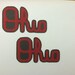Small Script Ohio Scrapbooking Die Cut set of 2