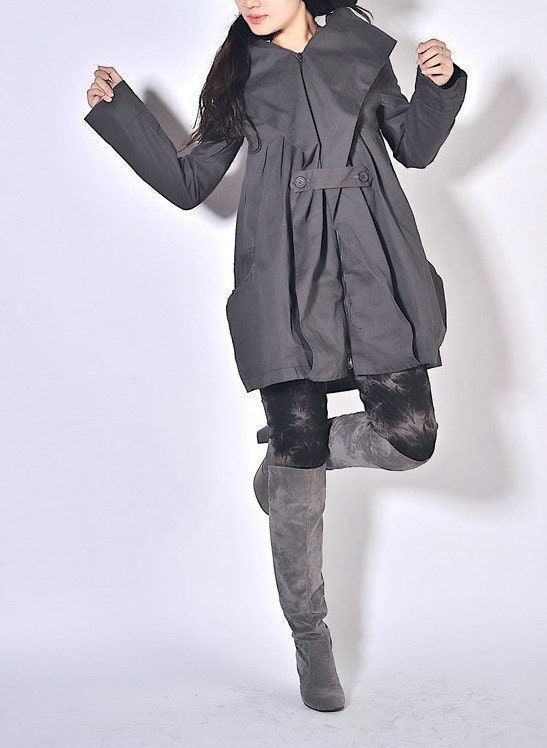 Never say never/pleated long sleeves zipper jacket/17 colors/custom made