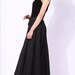 Heartbeat/pleated long skirt/3 colors/custom made