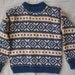 Childs Handknit Scandinavian Sweater Norway