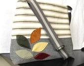 Fabric handbag, hand spun, hand woven cotton
