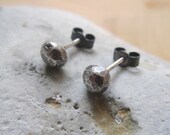 sterling silver moon earrings