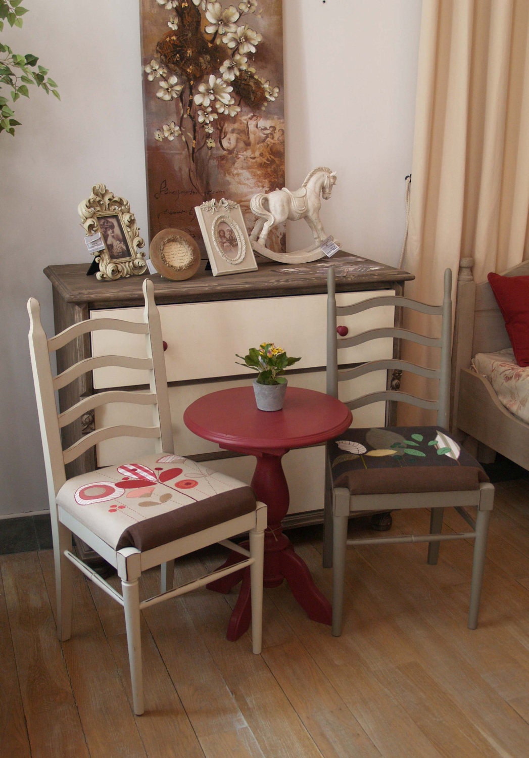 Hers&His patchwork Chairs
