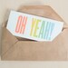 Wood type Letterpress Card
