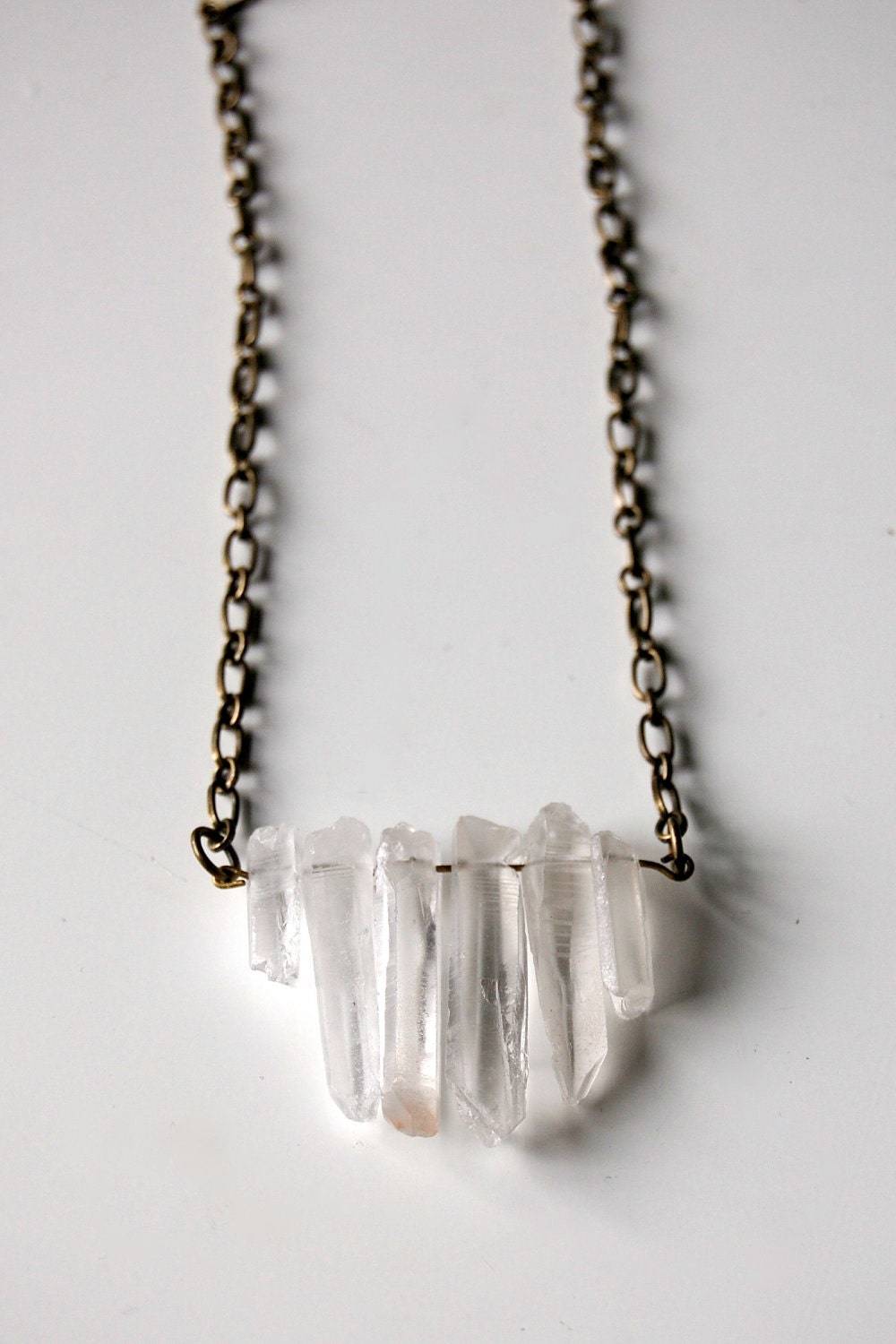 NEBULA quartz crystal spikes necklace