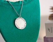 Personalized Hand Stamped Metal Necklace - USMC - Once A Marine Always A Marine - Necklace