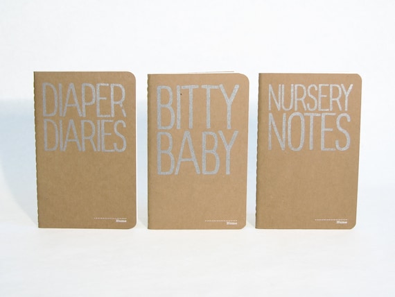 Diaper Diaries Moleskine Trio