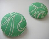 Jade - Button Earrings