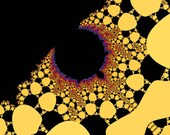 Rich gold, black, touch of deep red,  "Jeweled Collar",  fine art abstract, jewelry, exclusive design, 11x14" Giclee print