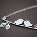 Lovebirds Necklace STERLING SILVER Two Custom, Monogram Necklace, Initial Necklace, Mom and Child Necklace