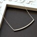 Silver Tube Necklace -Matte Modern Tube Necklace, Everyday Wear, Casual, Simply Chic