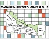 Philadelphia: Manayunk Roxborough Neighborhood Map