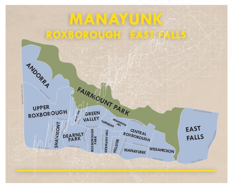 Manayunk Philadelphia Neighborhoods Print