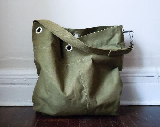 The Huntsman - Recycled Military Canvas Duffle Tote