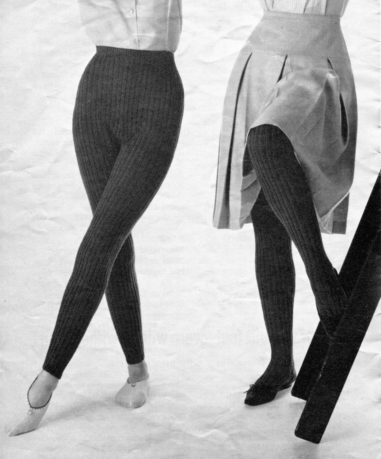Women and Girl's 1960s Vintage Knitted Tights -- Hose -- PDF KNITTING PATTERN