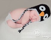 LI'L PENGUIN - Baby/Kids Penguin Earflap Hat