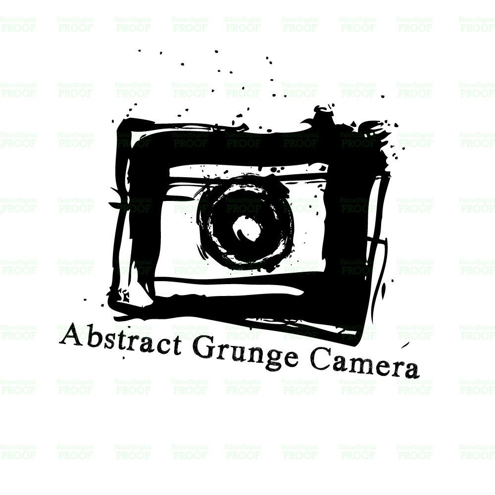 Premade Abstract Grunge Camera Logo