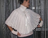 vintage Matching CAPE/poncho and fingerless gloves