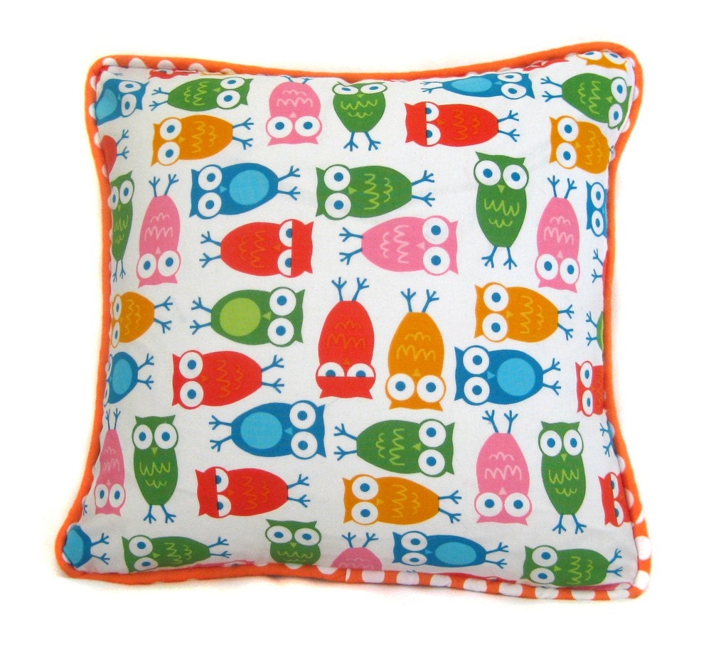 Kids Pillow Cover - Owls