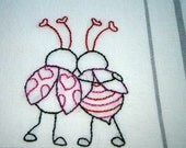 Love Bugs Tea Towel