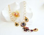 Tourmaline Gold Filled Long Necklace