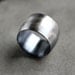 Big Rugged Oxidized Sterling Silver Ring 15mm Wide Band Brushed Ring - Size 9.5 - Moby Dick Part 2