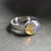 Opal Ring, Ethiopian Welo Opal Iridescent Sterling Silver Ring October Birthstone Opal Jewelry - Opalescent - Size 7