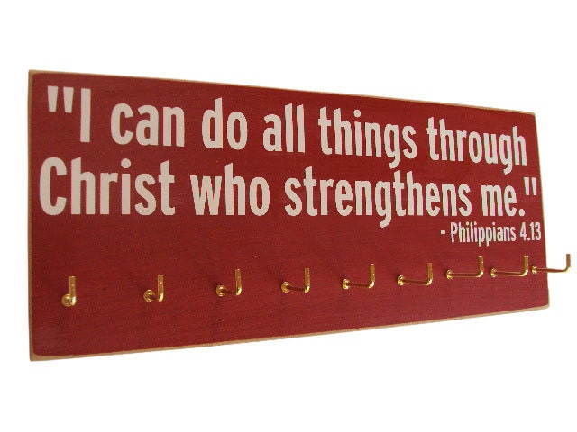 inspirational sports quotes / Running Medals display Rack