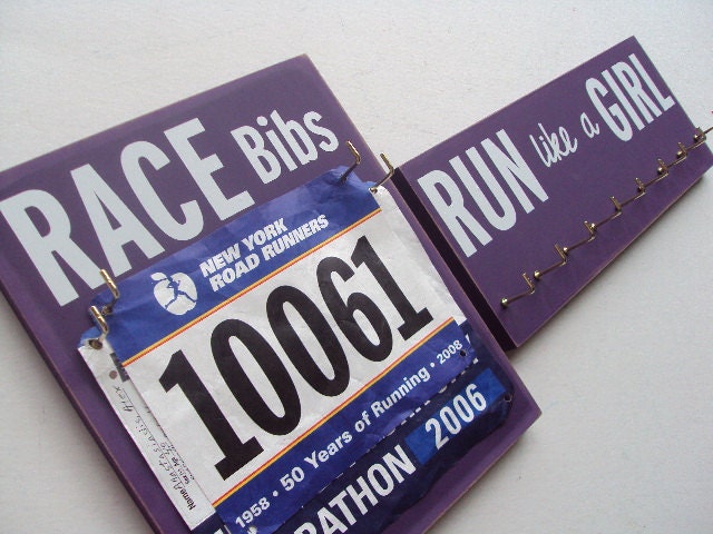 RUN like a GIRL: running medals and bibs display