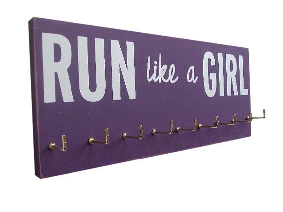 medals holder: run like a girl