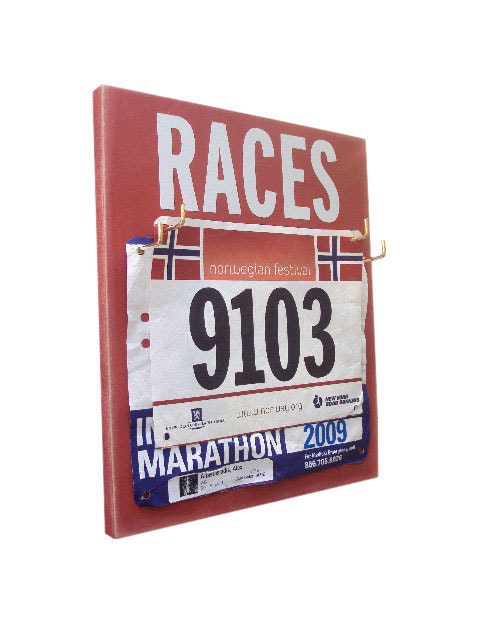 Use Running Bibs Holders to proudly display your precious Bibs