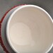 Dottie Mug: Red Stoneware Dottie Soup Cocoa Mug by Symmetrical Pottery