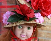 Dolly and Me Tea Party Hats - Red & Pink