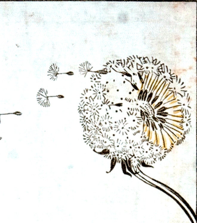 Dandelion Fuzz -- Vintage - Personalized Bookplate - Great Gift - FromTheLibraryOf Dandelion Fuzz -- Vintage - Personalized Bookplate - Great Gift - FromTheLibraryOf