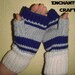 Knitted Star Wars R2-D2 Fingerless Gloves, droid