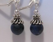 Lapis Earrings -Blue Lapis Lazuli and Silver Earrings - Bridal Wedding Bridesmaids Jewelry - Lapis Lazuli Jewelry