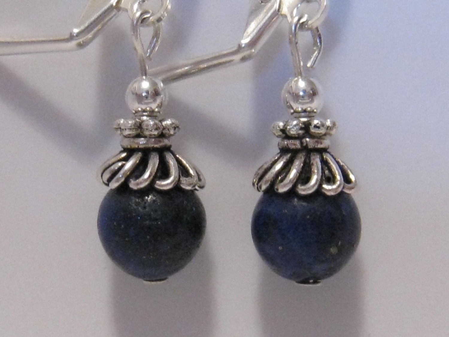 Lapis Earrings -Blue Lapis Lazuli and Silver Earrings - Bridal Wedding Bridesmaids Jewelry - Lapis Lazuli Jewelry