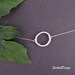 Circle Necklace, Dainty Silver Necklace, Eternity Necklace, Mothers Necklace, Friendship Jewelry, Couples Jewelry, Wedding Jewelry