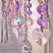 Crystal Prism Windchime - Indoor or Outdoor - Pretty in Pink Pastels