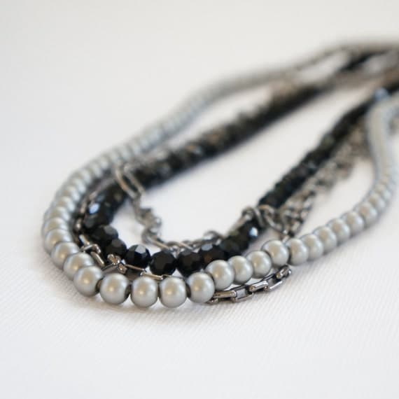 Rock n Roll Gunmetal Necklace