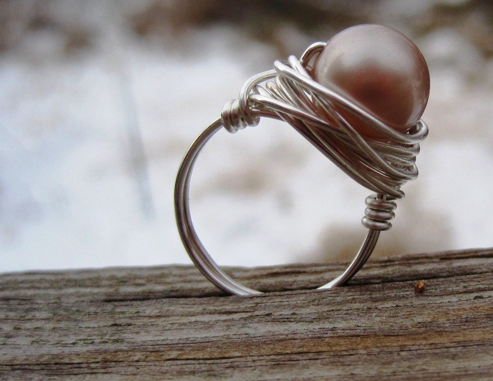 Champagne Pearl Ring