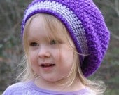 Slouchy Beret Toddler Crochet Pattern 3 sizes included PDF 034 Permission to Sell Finished Items