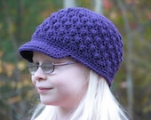 Berry Delight Textured Beanie with or without Visor  all sizes included PDF 072